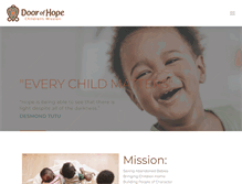 Tablet Screenshot of doorofhope.co.za